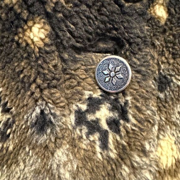 Vintage L.L. Bean Reindeer Winter Fleece Jacket - Picture 3 of 6